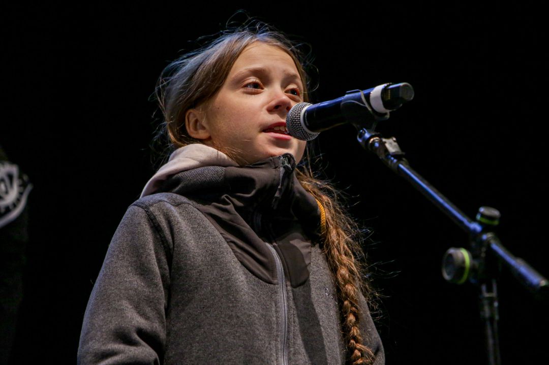 La activista sueca Greta Thunberg interviene en la Marcha por el Clima que recorre las calles del centro de Madrid La activista sueca Greta Thunberg interviene en la Marcha por el Clima que recorre las calles del centro de Madrid