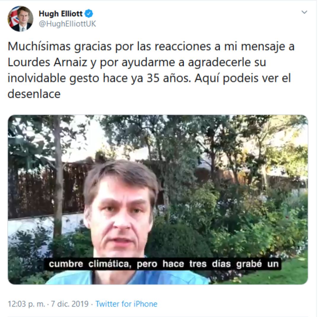 Captura del último vídeo del embajador. Captura del último vídeo del embajador.