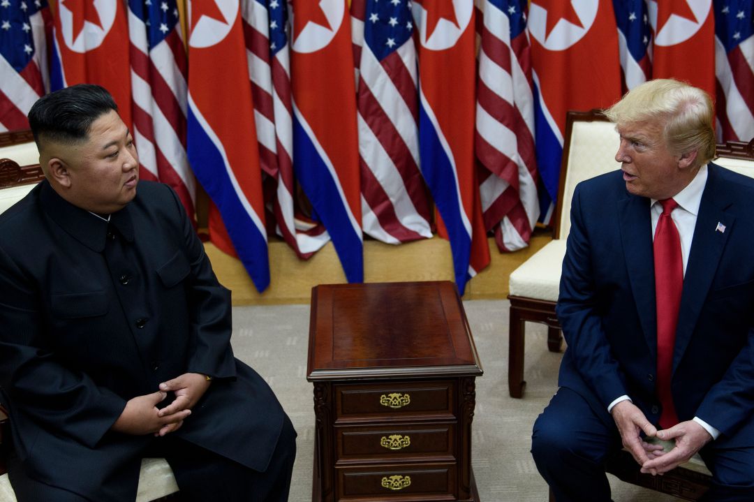 El líder de Corea del Norte, Kim Jong-Un, y el presidente de Estados Unidos, Donald Trump, en uno de sus encuentros El líder de Corea del Norte, Kim Jong-Un, y el presidente de Estados Unidos, Donald Trump, en uno de sus encuentros