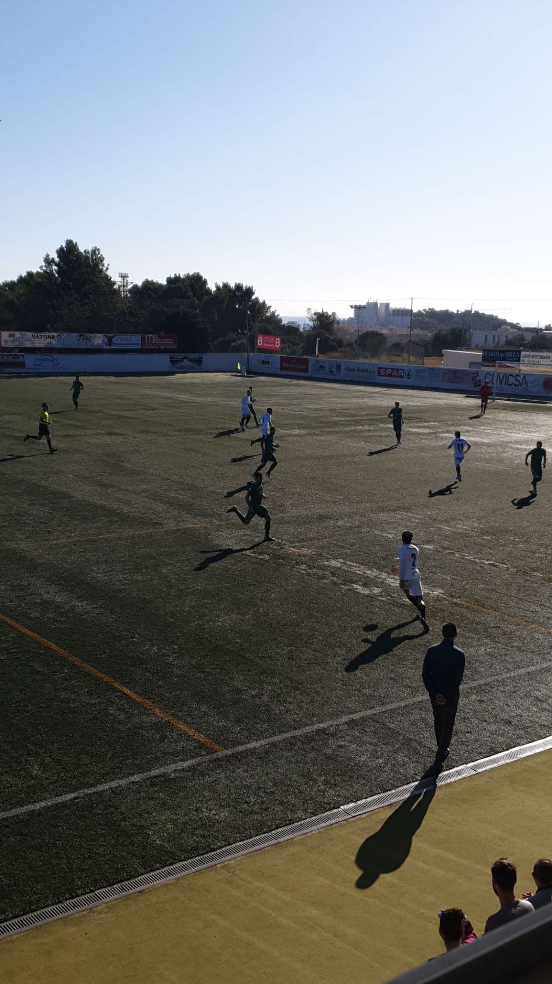 Imagen del choque jugado en Santa Eulària Imagen del choque jugado en Santa Eulària