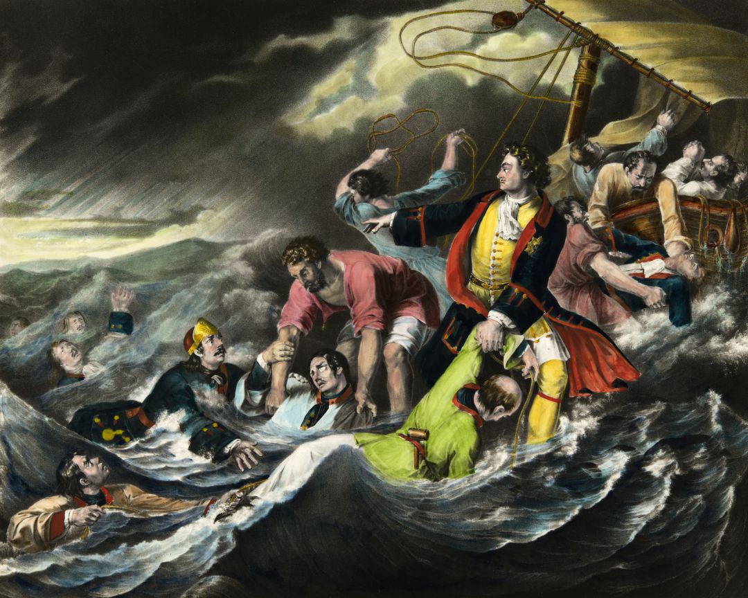 Soldados ahogados en una tormenta de 1724 Soldados ahogados en una tormenta de 1724