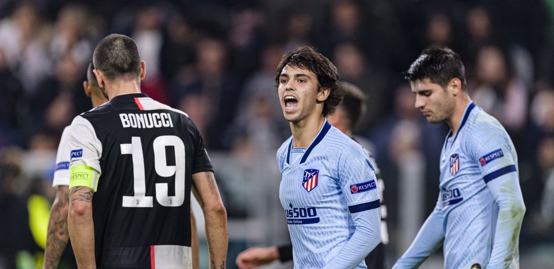 Joao Félix y Álvaro Morata, durante el partido ante la Juventus de hace dos semanas Joao Félix y Álvaro Morata, durante el partido ante la Juventus de hace dos semanas