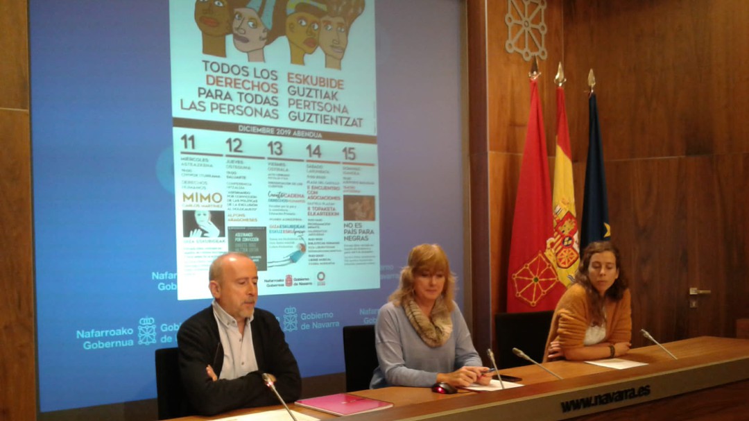 El Gobierno Foral apela al compromiso con la defensa de 'Todos los derechos para todas las personas'