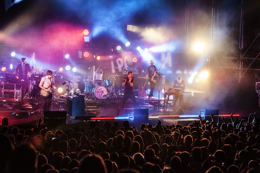 Vetusta Morla durante un concierto en Málaga Vetusta Morla durante un concierto en Málaga