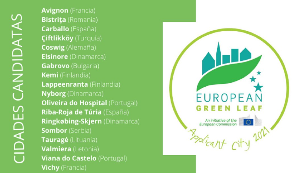 Carballo, entre as 18 cidades que optan ao premio Folla Verde Europea 2021