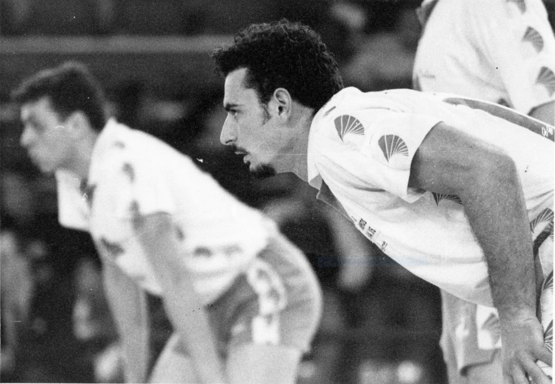 Manolo Berengel con Charly Carreño en aquel Unicaja de la Copa de Europa. Manolo Berengel con Charly Carreño en aquel Unicaja de la Copa de Europa.