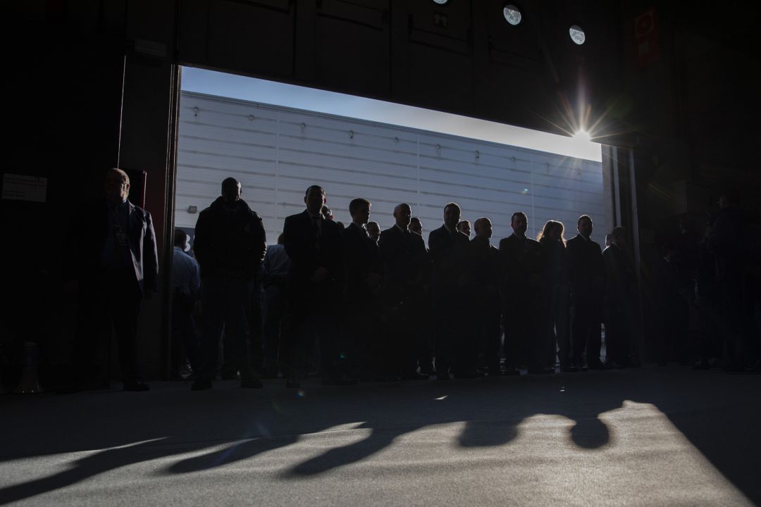 La policía bloquea la entrada de manifestantes a las puertas de la Cumbre del Clima La policía bloquea la entrada de manifestantes a las puertas de la Cumbre del Clima