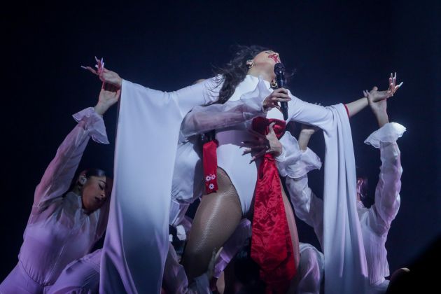 La cantante Rosalía actúa en el WiZink Center de Madrid dentro de su gira de 'El mal querer'. La cantante Rosalía actúa en el WiZink Center de Madrid dentro de su gira de 'El mal querer'.