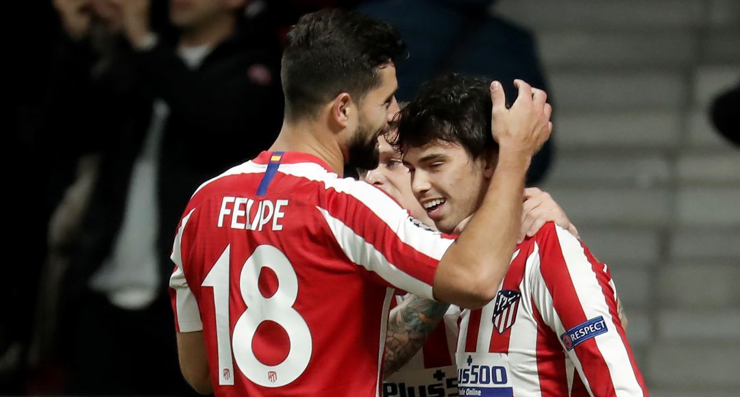 Joao Félix celebra su gol al Lokomotiv Joao Félix celebra su gol al Lokomotiv