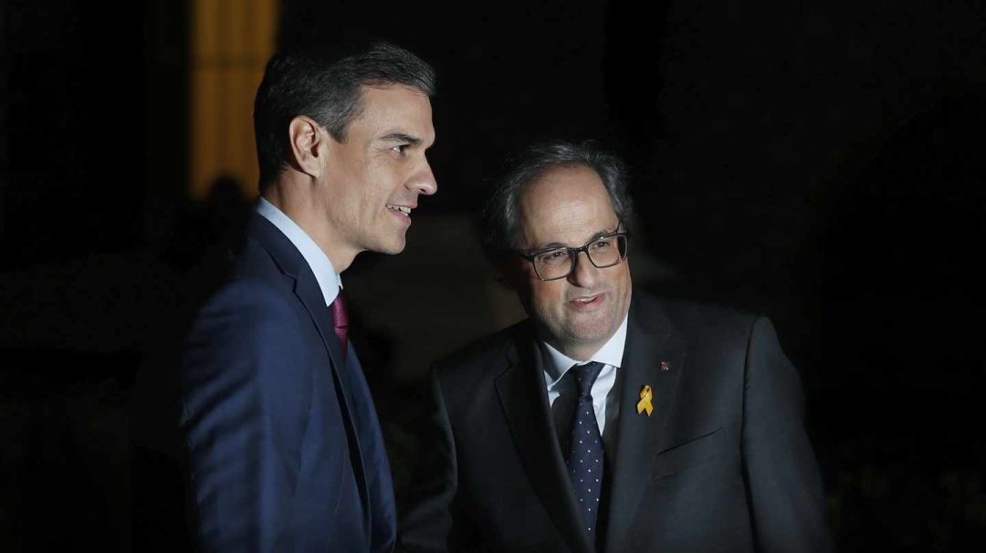 Pedro Sánchez y Quim Torra, en una fotografía de archivo. Pedro Sánchez y Quim Torra, en una fotografía de archivo.