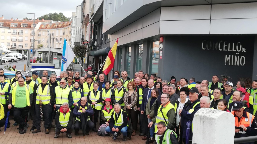 Segundo día de la marcha a pie por un futuro para As Pontes