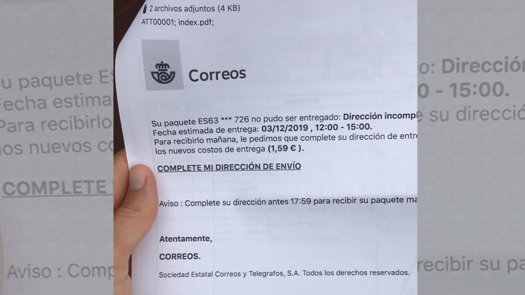Nueva estafa con los envíos de comercio online