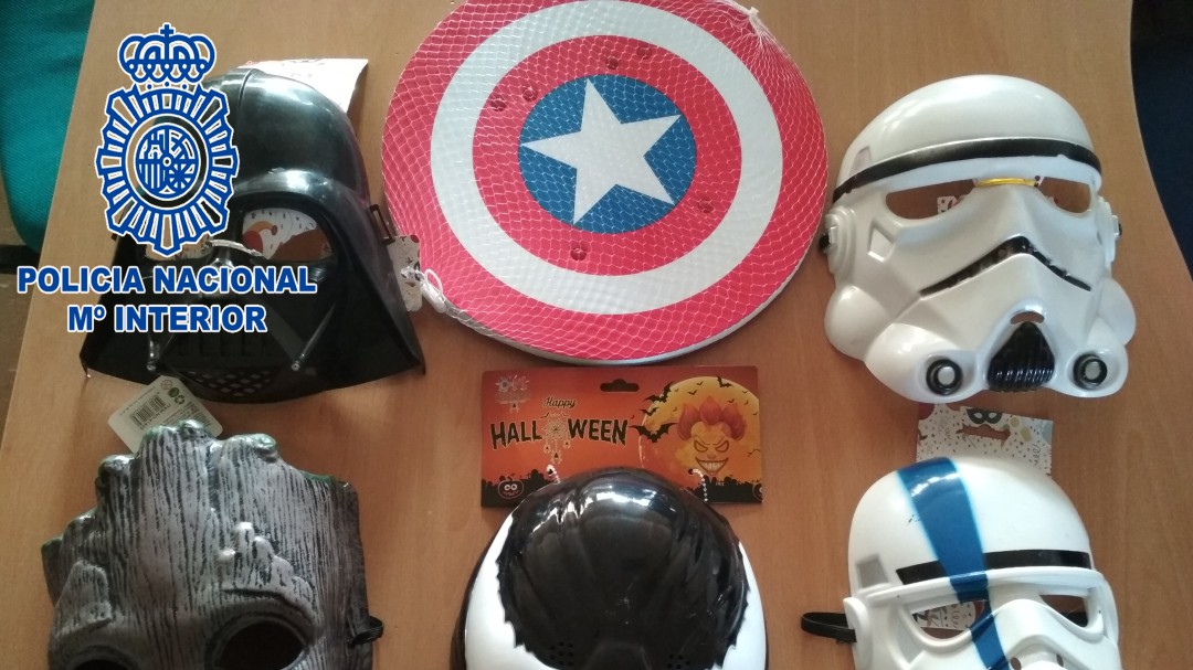 Intervenidos en Fuenlabrada 3.300 disfraces falsos de personajes de películas