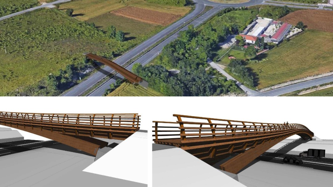 Una gran pasarela conectará el Anillo Verde entre Zabalgana y Armentia
