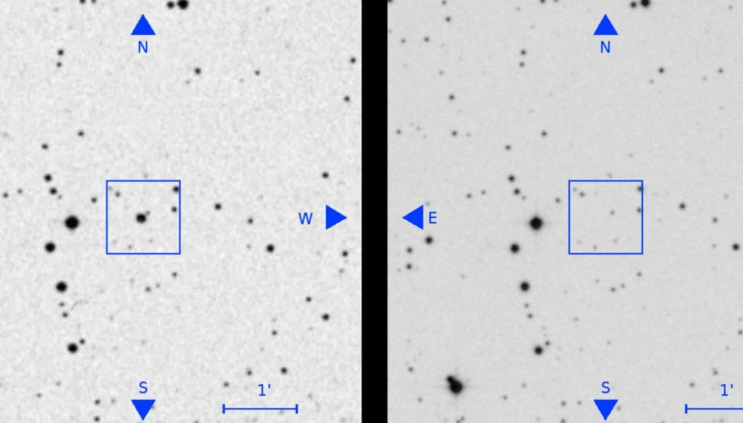 Imagen de los cambios observados en telescopio por el IAC. Imagen de los cambios observados en telescopio por el IAC.