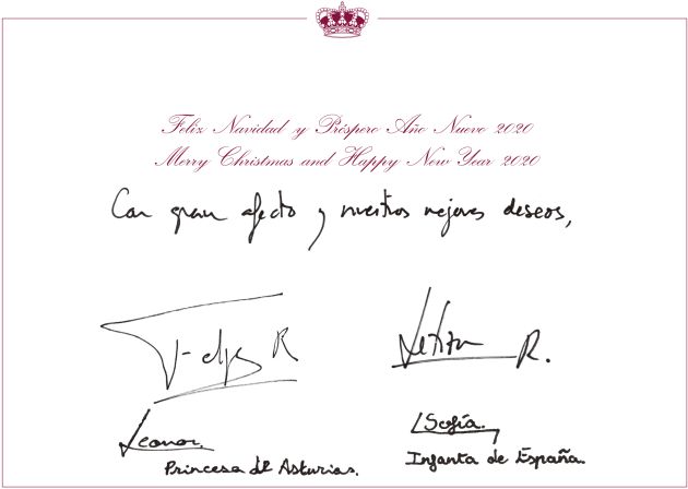 Los reyes eligen una fotografía improvisada para su felicitación navideña Los reyes eligen una fotografía improvisada para su felicitación navideña