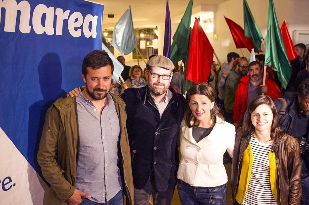 Gómez Reino y Martiño Noriega juntos, antes de las elecciones de 2016 Gómez Reino y Martiño Noriega juntos, antes de las elecciones de 2016