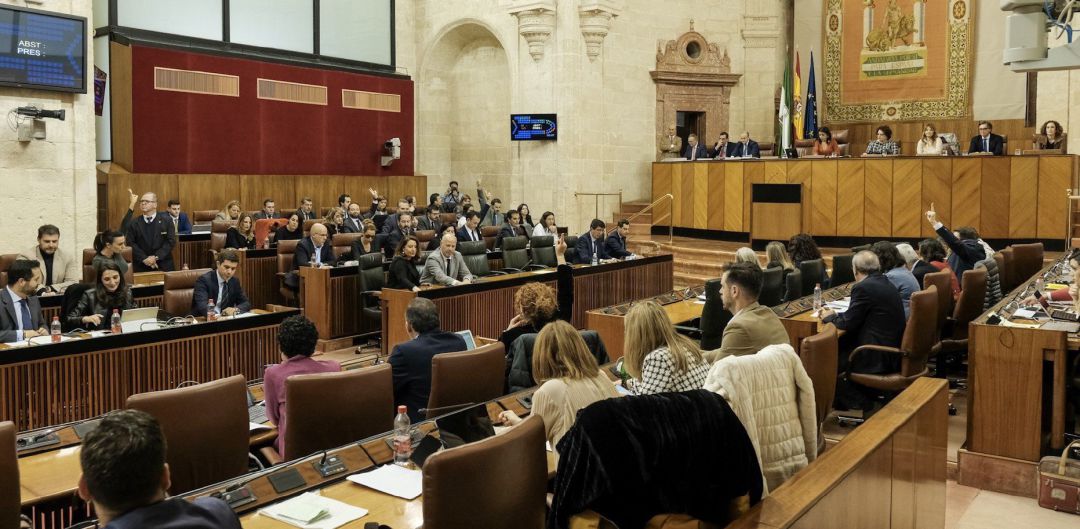 El Pleno del Parlamento de Andalucía. El Pleno del Parlamento de Andalucía.