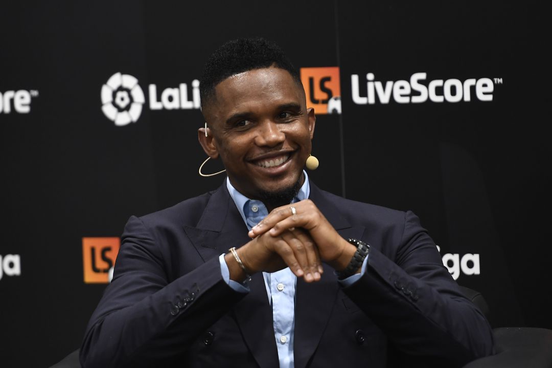 Samuel Eto´o, durante un evento de La Liga Samuel Eto´o, durante un evento de La Liga