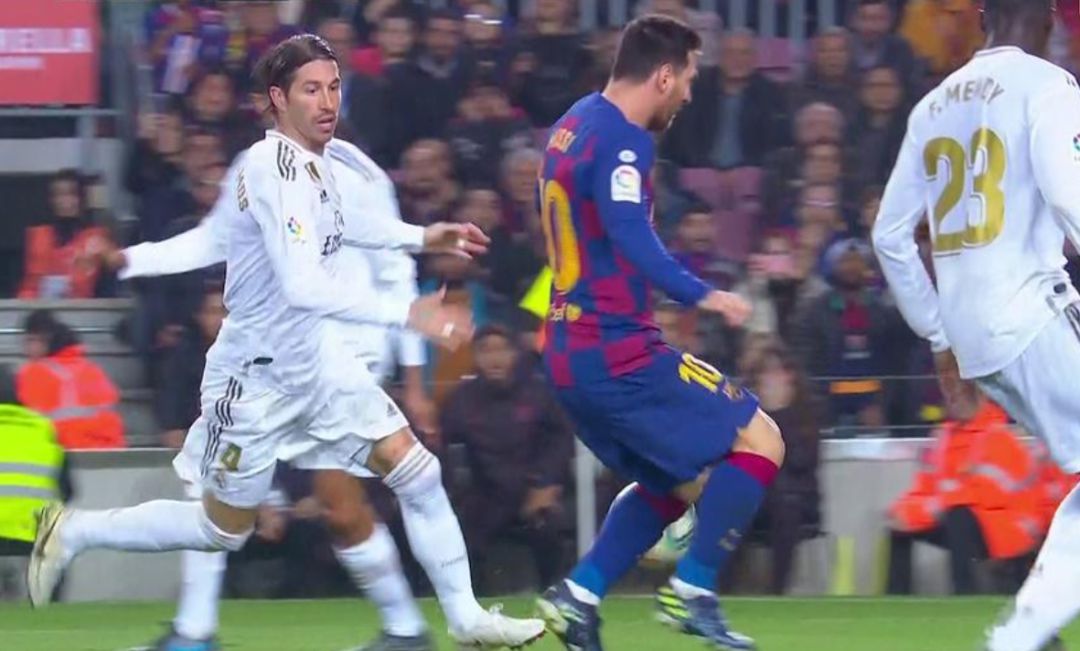 Imagen del fallo de Messi Imagen del fallo de Messi