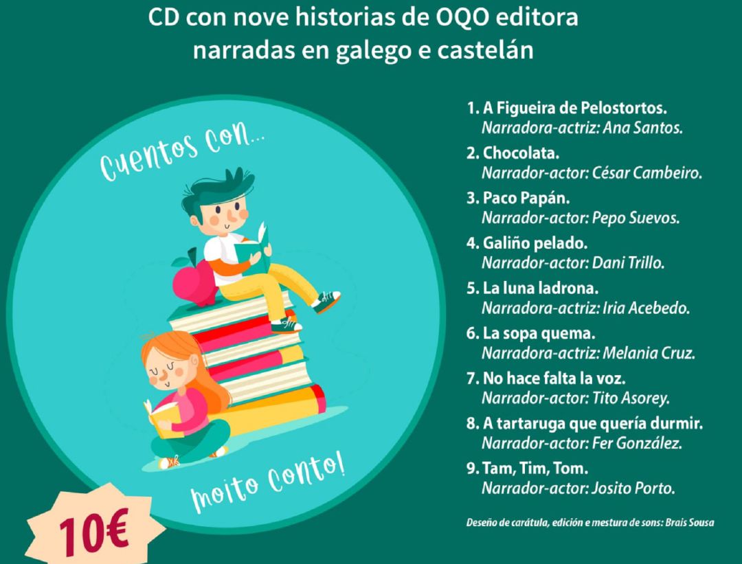 Cartel del CD Solidario "Cuentos con moito conto". Cartel del CD Solidario "Cuentos con moito conto".