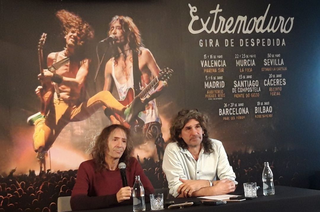 Robe Iniesta e Iñaki Antón, durante la rueda de prensa. Robe Iniesta e Iñaki Antón, durante la rueda de prensa.