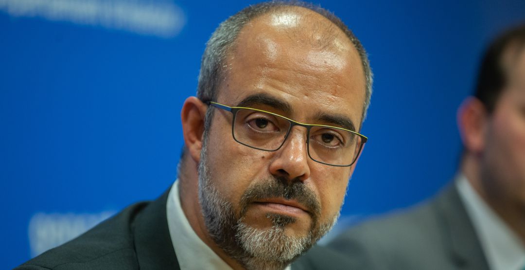 Miquel Buch, durante una comparecencia de prensa Miquel Buch, durante una comparecencia de prensa