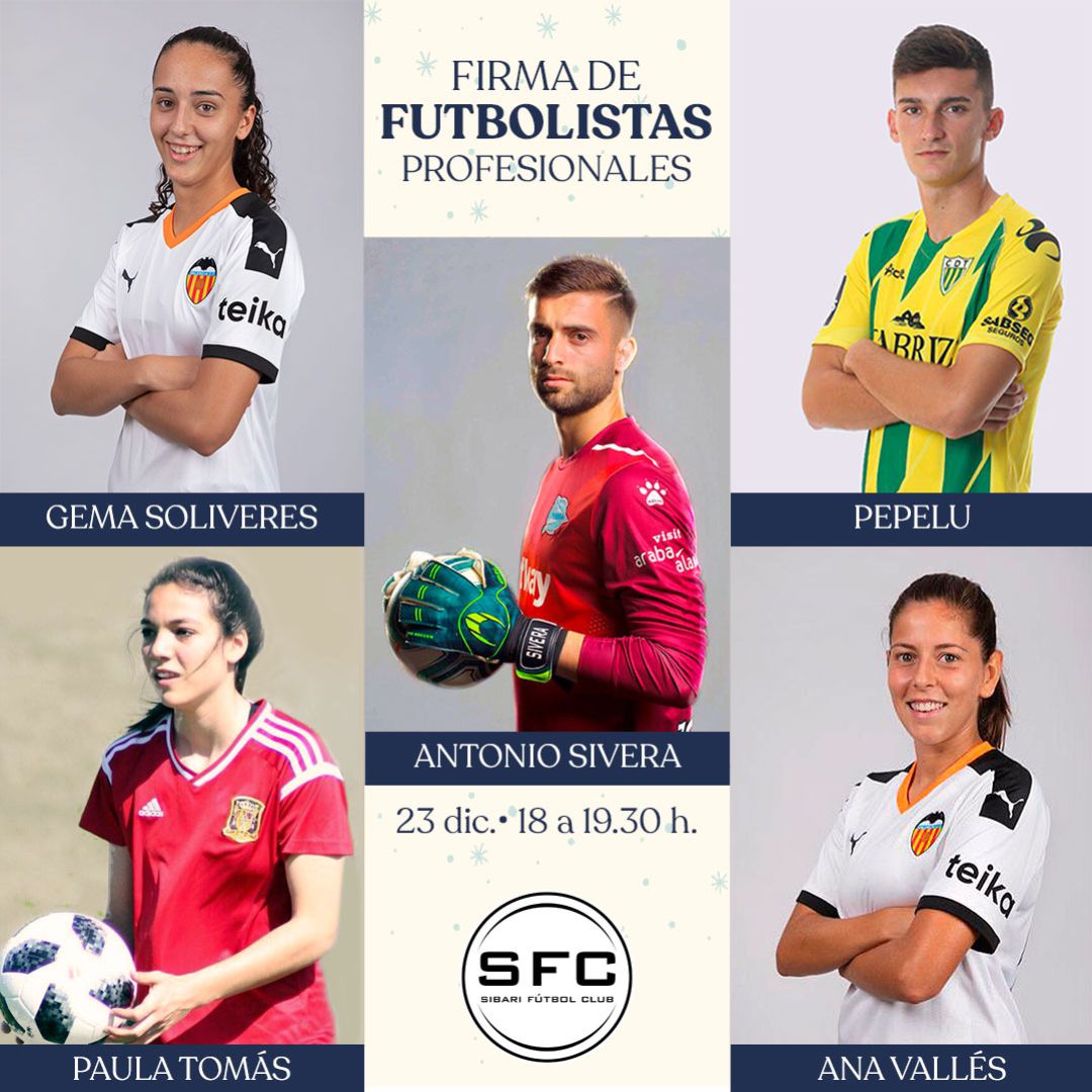 Firma de autógrafos de futbolistas profesionales en Portal de la Marina Firma de autógrafos de futbolistas profesionales en Portal de la Marina
