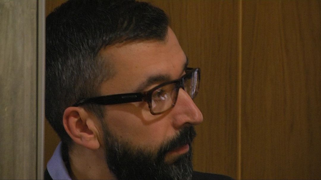 César Adrio durante la lectura del veredicto del jurado sobre el asesinato de Ana Enjamio César Adrio durante la lectura del veredicto del jurado sobre el asesinato de Ana Enjamio
