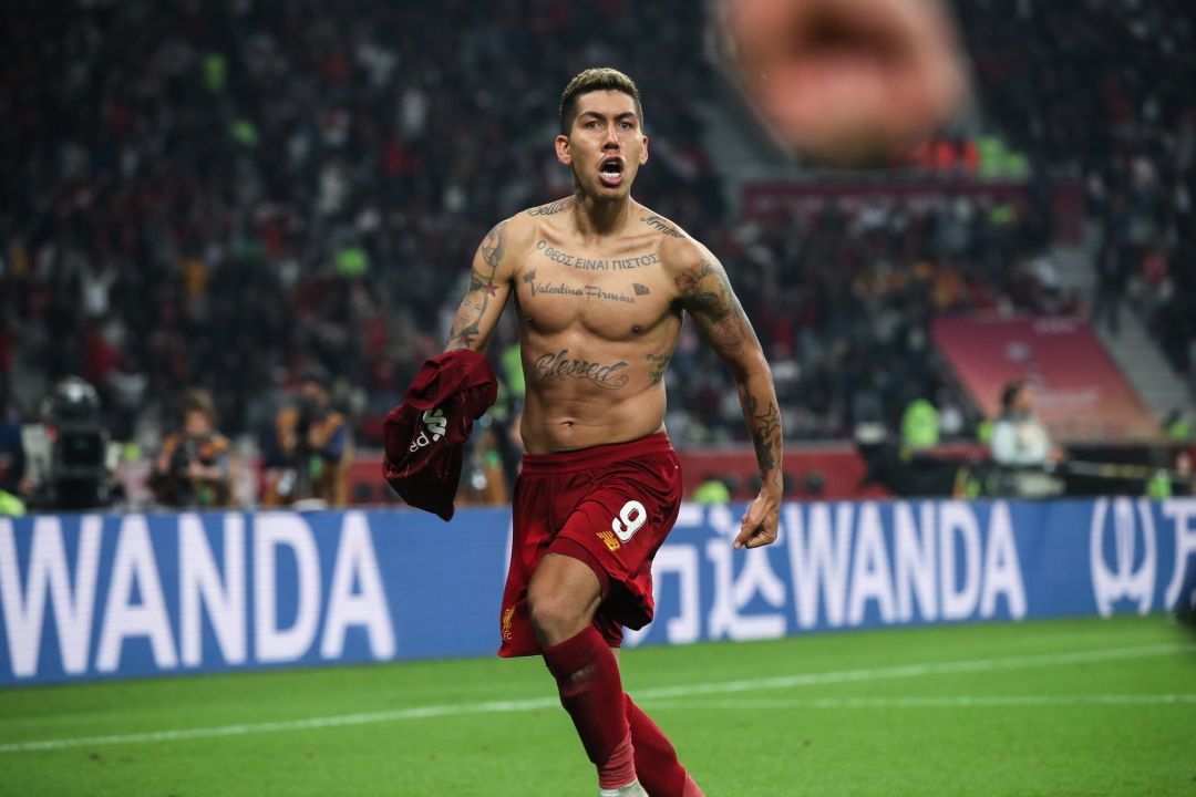 Firmino celebra el gol de la victoria ante el Flamengo Firmino celebra el gol de la victoria ante el Flamengo