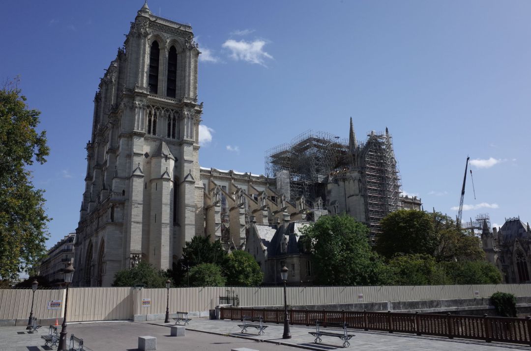 Imagen actual de la catedral de Notre Dame Imagen actual de la catedral de Notre Dame