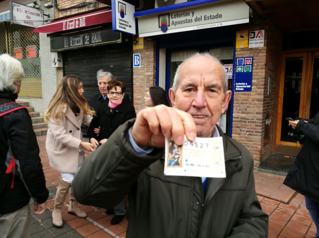 Un agraciado con el quinto premio en Segovia Un agraciado con el quinto premio en Segovia