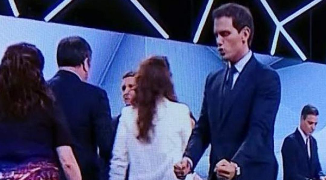 Albert Rivera tras el debate. Albert Rivera tras el debate.