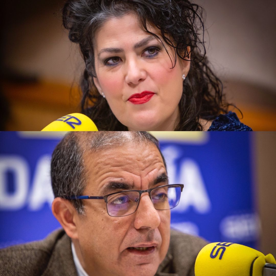 Eva Díaz Pérez y Miguel Ángel Castro, en Ser Andaluces Eva Díaz Pérez y Miguel Ángel Castro, en Ser Andaluces