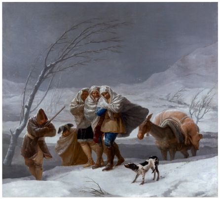 La nevada o El invierno, Goya La nevada o El invierno, Goya