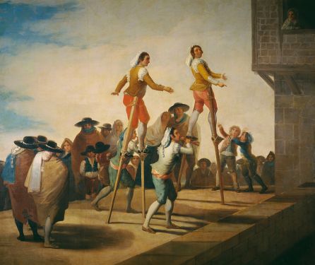 Los zancos, Goya Los zancos, Goya