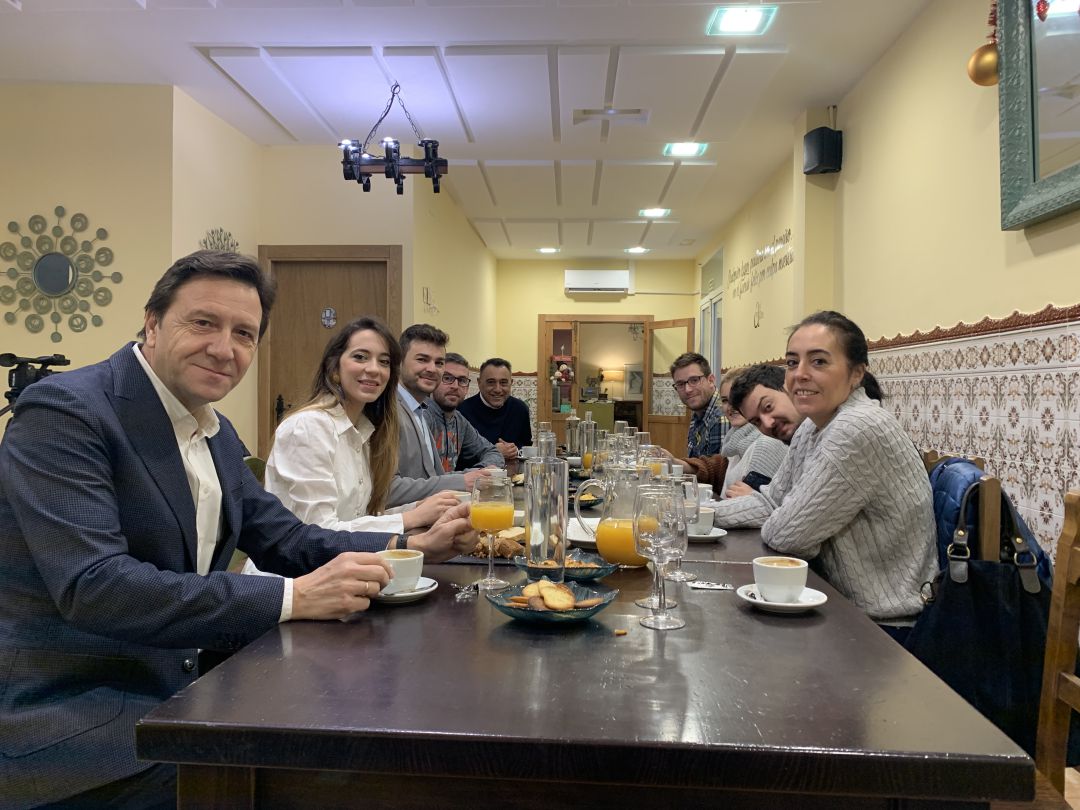 Desayuno navideño del PSOE con los medios de comunicación de Medina del Campo Desayuno navideño del PSOE con los medios de comunicación de Medina del Campo