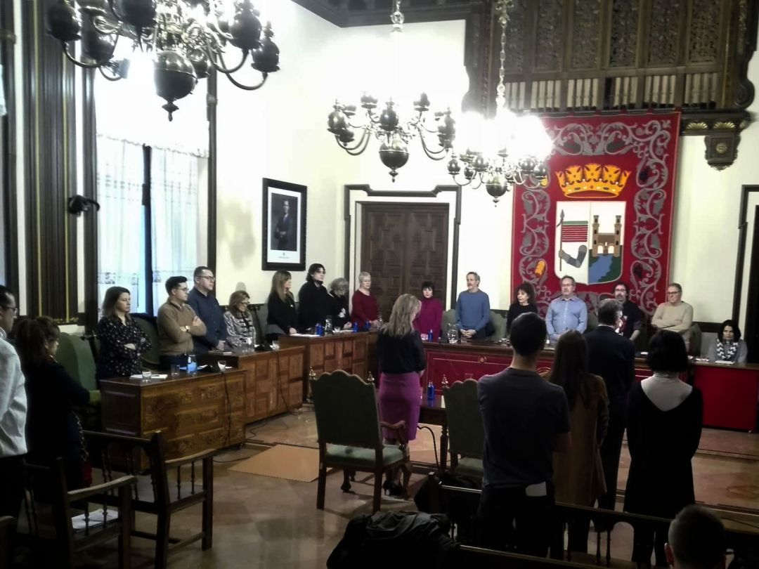 Minuto de silencio por las víctimas de la Violencia Machista en el último pleno del Ayuntamiento de Zamora del año 2019 Minuto de silencio por las víctimas de la Violencia Machista en el último pleno del Ayuntamiento de Zamora del año 2019