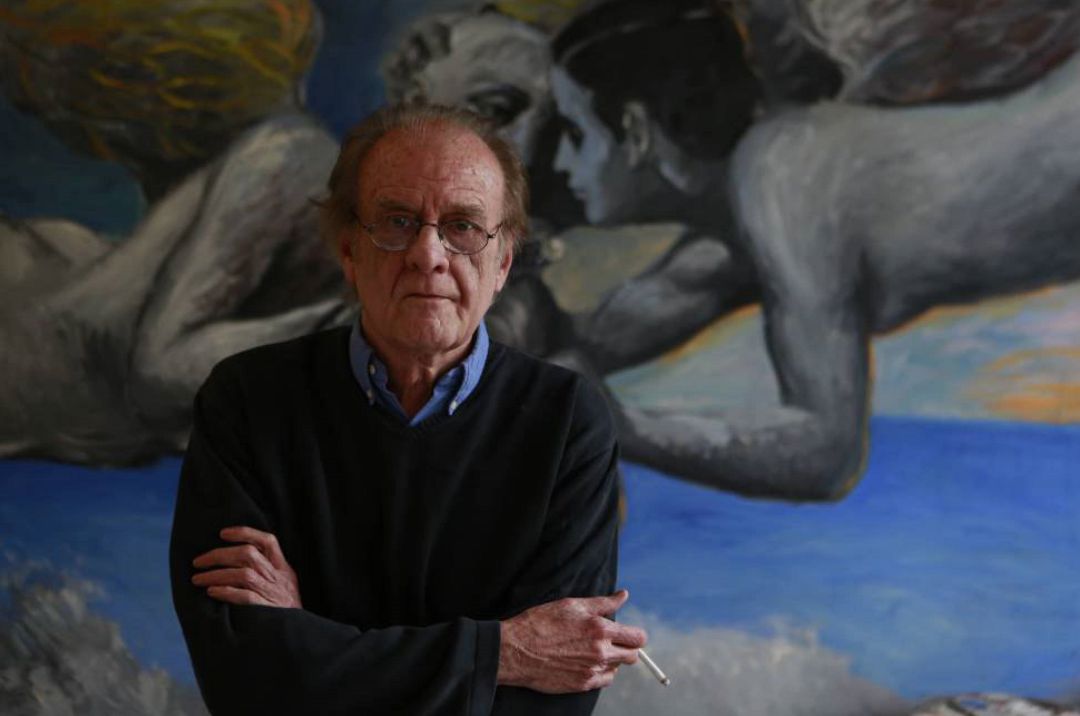 Luis Eduardo Aute, en su casa de Madrid en 2015. Luis Eduardo Aute, en su casa de Madrid en 2015.