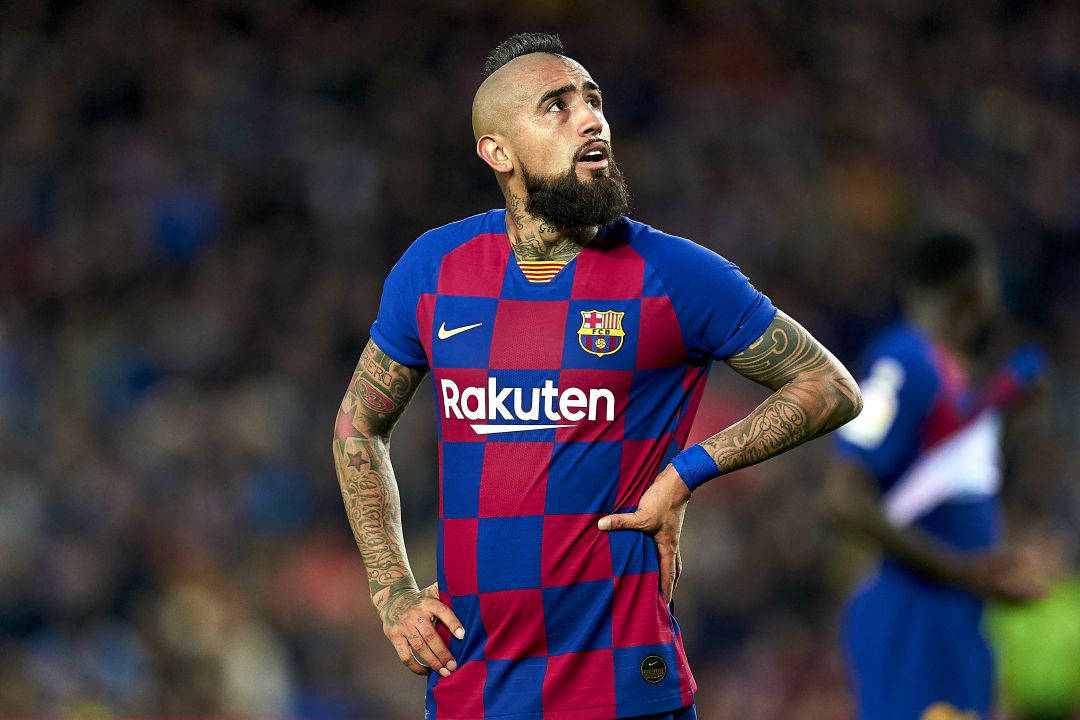 Arturo Vidal, durante un partido con el FC Barcelona Arturo Vidal, durante un partido con el FC Barcelona