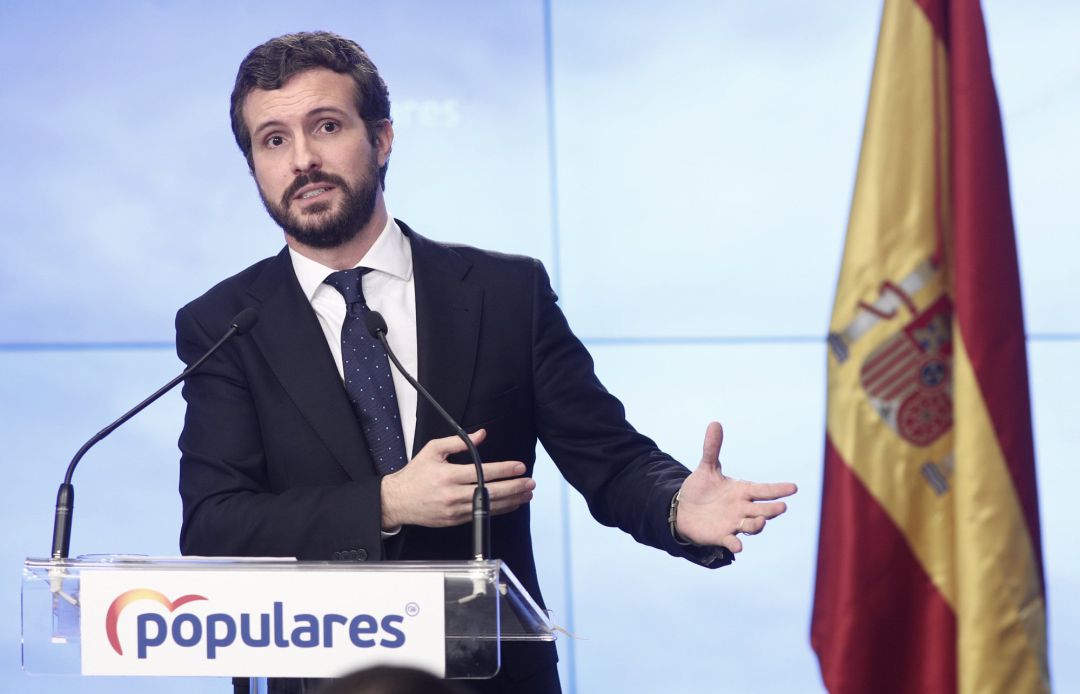 El presidente del Partido Popular, Pablo Casado. El presidente del Partido Popular, Pablo Casado.