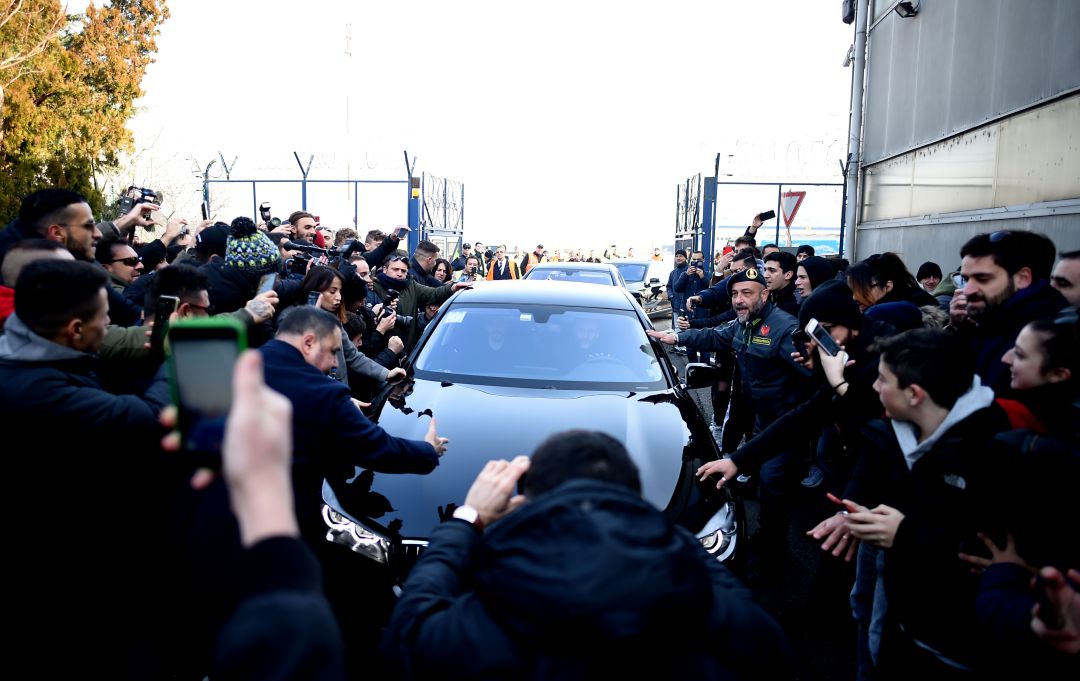 Ibrahimovic, a su llegada a Milán. Ibrahimovic, a su llegada a Milán.