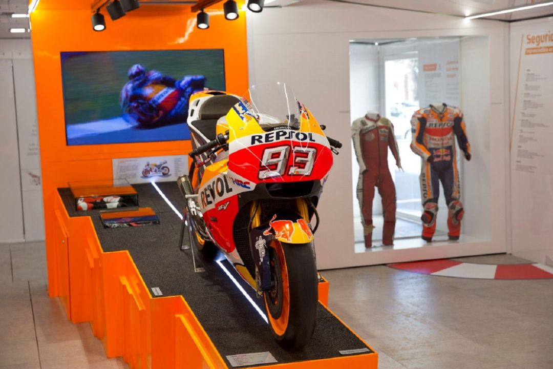 La moto de Marc Márquez en Cartagena La moto de Marc Márquez en Cartagena
