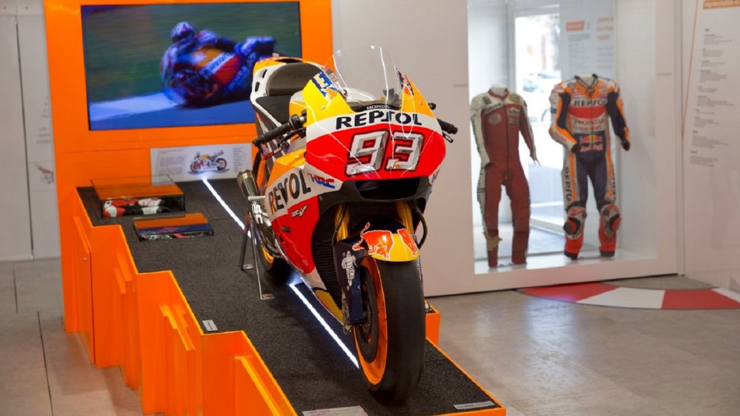 La moto de Marc Márquez en Cartagena