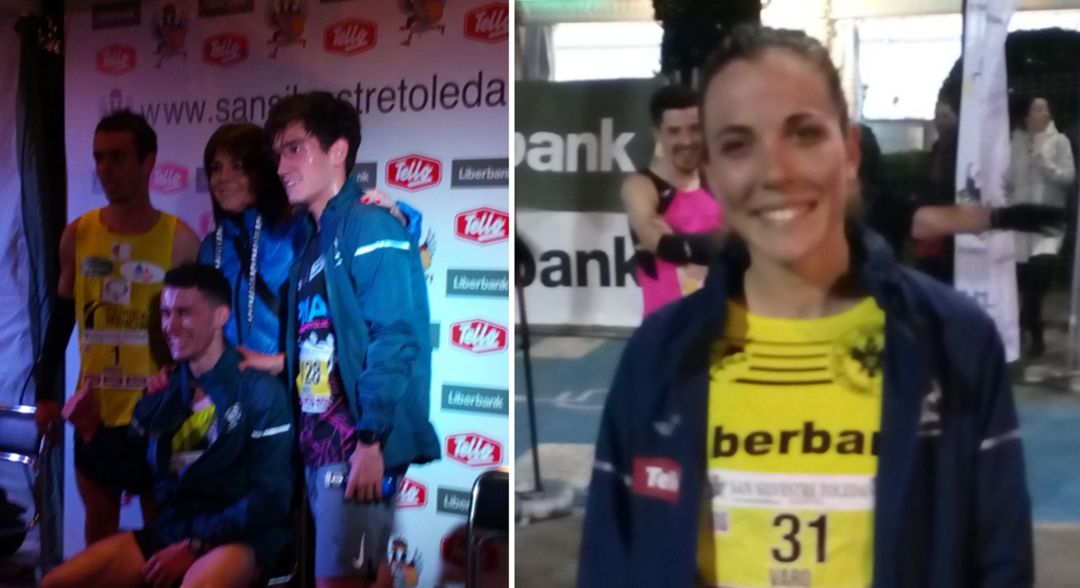 Podium masculino y ganadora de la San Silvestre Toledana 2019 Podium masculino y ganadora de la San Silvestre Toledana 2019