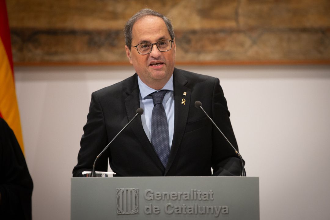 El presidente de la Generalitat, Quim Torra, en una imagen de archivo. El presidente de la Generalitat, Quim Torra, en una imagen de archivo.
