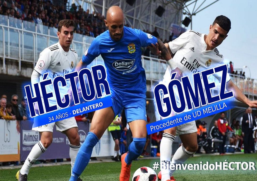 Héctor Gómez, nuevo delantero del Talavera Héctor Gómez, nuevo delantero del Talavera