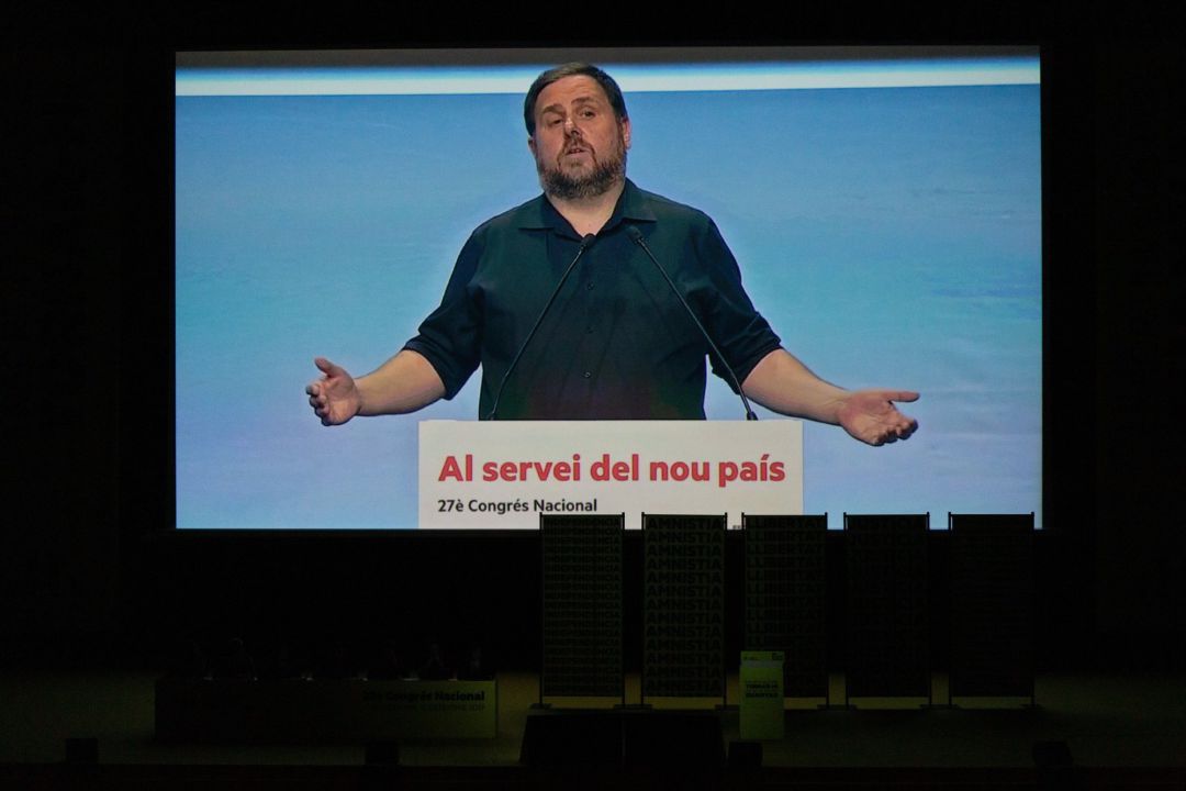 Imagen de Oriol Junqueras en el 28 Congrés Nacinal de ERC (Archivo) Imagen de Oriol Junqueras en el 28 Congrés Nacinal de ERC (Archivo)