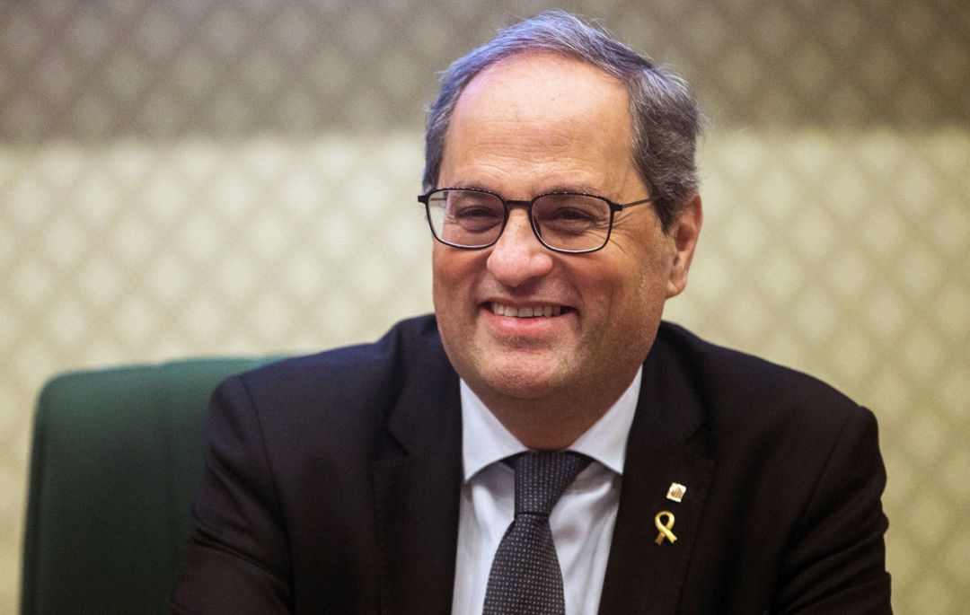 El presidente de la Generalitat de Cataluña, Quim Torra, preside la reunión del grupo parlamentario de Junts per Catalunya, para analizar la decisión de la Junta Electoral Central (JEC) sobre su inhabilitación. El presidente de la Generalitat de Cataluña, Quim Torra, preside la reunión del grupo parlamentario de Junts per Catalunya, para analizar la decisión de la Junta Electoral Central (JEC) sobre su inhabilitación.