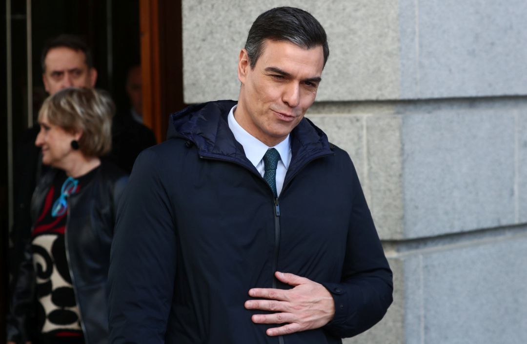 Pedro Sanchez, a la salida del hemiciclo tras la primera votación de investidura Pedro Sanchez, a la salida del hemiciclo tras la primera votación de investidura